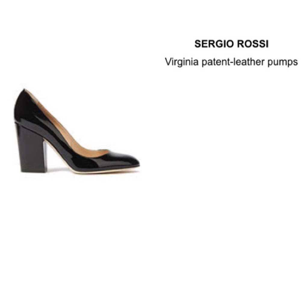 NWT SERGIO ROSSI Virginia patent-leather pumps